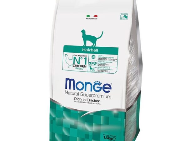 Monge Natural Superpremium Hairball Rich in Chicken