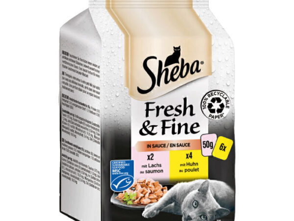 Sheba Salmon & Chicken In Sauce Pack