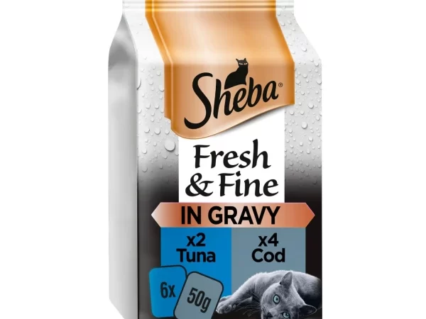 Sheba Tuna & Cod In Sauce Pack