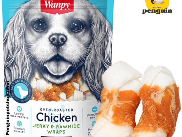 تشویقی سگ ونپی Chicken Jerky & Rawhide Wraps وزن 100 گرم