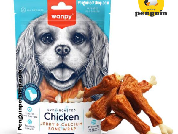 تشویقی سگ ونپی Chicken Jerky & Calcium Bone Wrap وزن 100 گرم