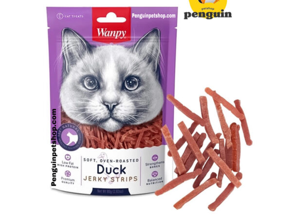 تشویقی گربه ونپی Duck Jerky Strips وزن 80 گرم