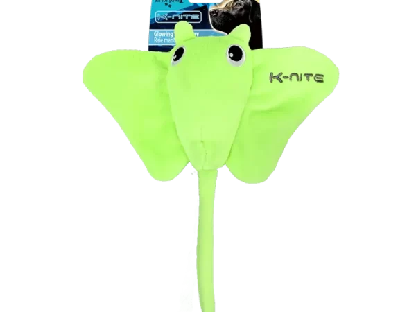 AFP K-nite Glowing Manta Ray Plush Dog Toy