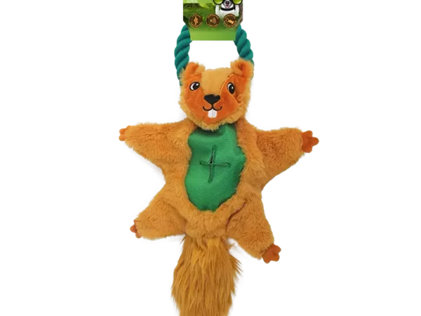 AFP Safari Air Crinkle Squirrel With Rope