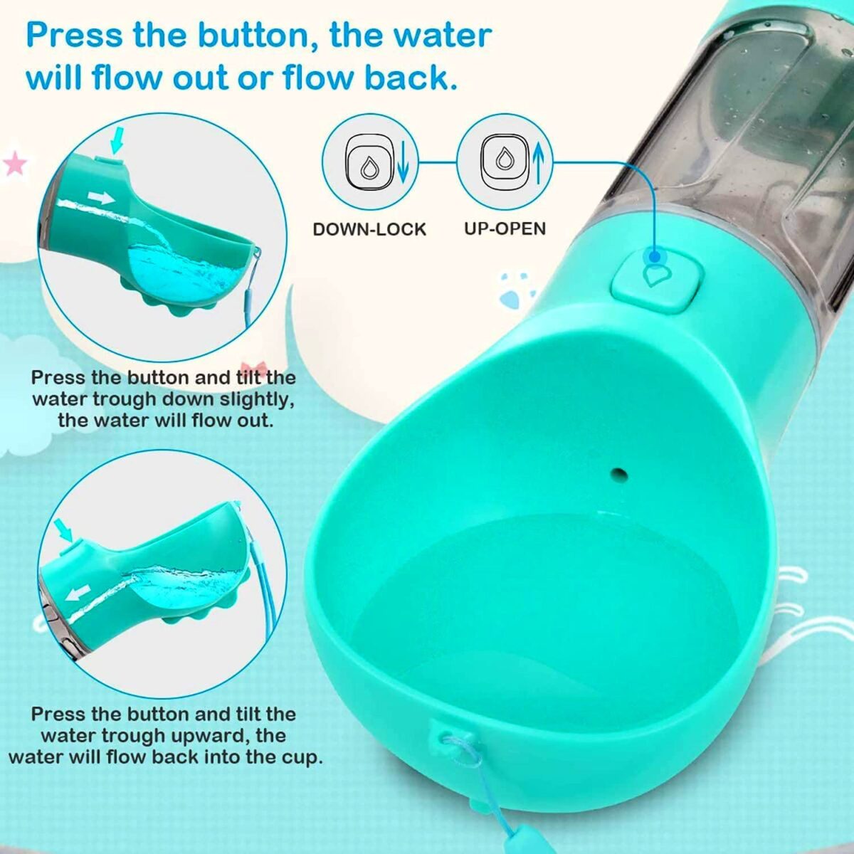 Pet Multifunctional Water Bottle