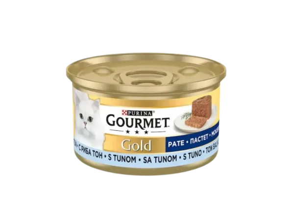 کنسرو غذای گربه گورمت Gourmet Gold Pate With Fish وزن 85 گرم
