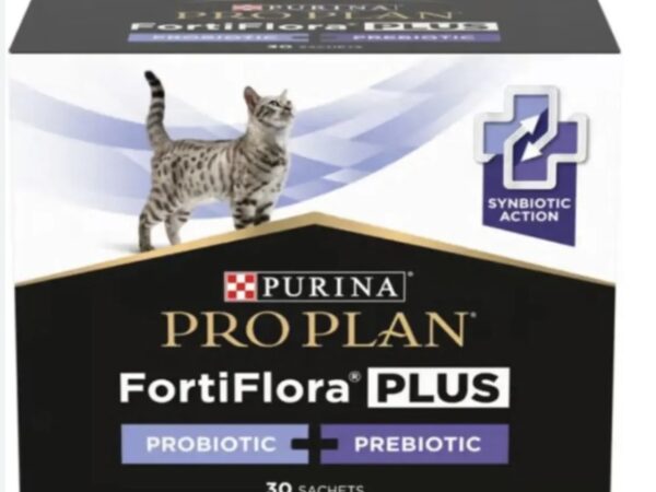 پودر پروبیوتیک گربه پروپلن FortiFlora Plus Probiotic + Prebiotic بسته 30 عددی
