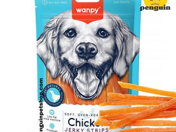 تشویقی سگ ونپی استیک طعم مرغ وزن 100 گرم Wanpy Chicken Jerky Steaks