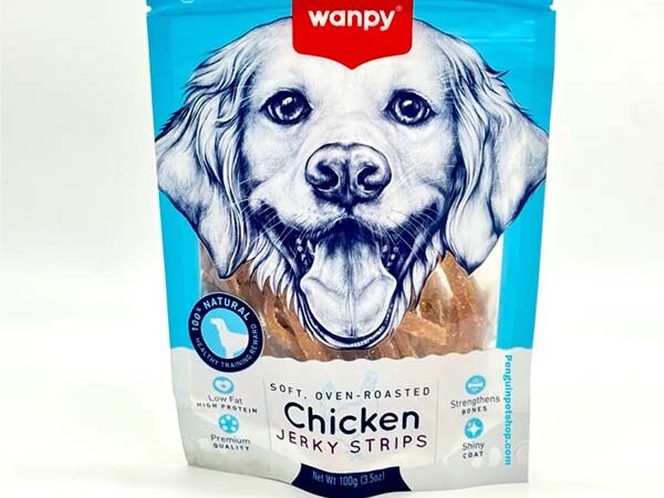تشویقی سگ ونپی  Chicken Jerky Strips طعم مرغ وزن 100 گرم