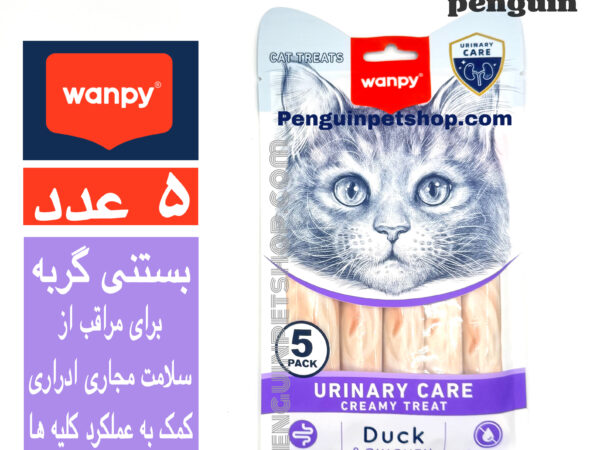 بستنی گربه ونپی یورینری طعم اردک و مرغWanpy Cat Ice Cream Urinary