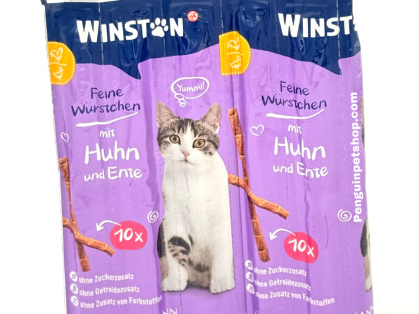 تشویقی مدادی گربه وینستون  Chicken & Duck بسته 10 عددی
