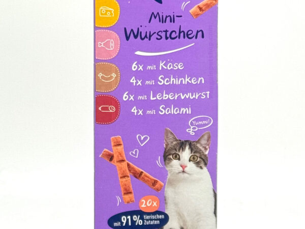 سوسیس مینی وینستون گربه Mini sausage در چهار طعم بسته 20 عددی