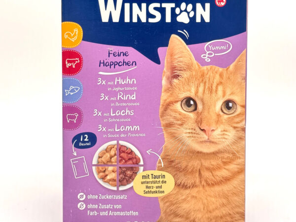 پوچ گربه وینستون Cat Pouch باکس 12 عددی