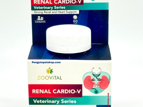 مکمل تقویت کلیه و قلب سگ و گربه زوویتال RENAL CARDIO-V قرص 60عددی