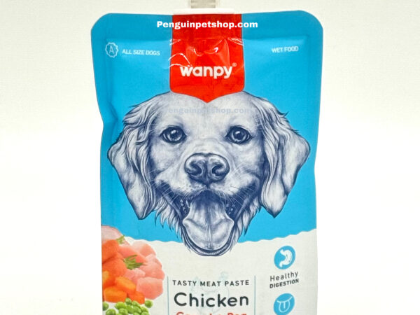 پودینگ سگ ونپی Chicken & Carrot & Peas وزن 90 گرم