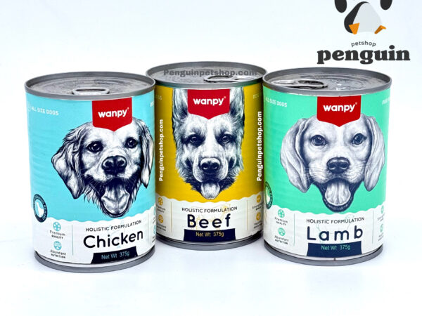 کنسرو سگ ونپی در سه طعم Holisthc Formulation