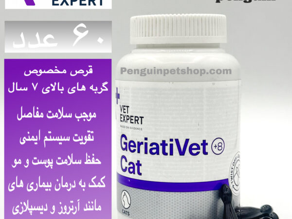 قرص مناسب گربه های بالای 7 سال وت اکسپرت GERIATIVET CAT بسته 60 عددی