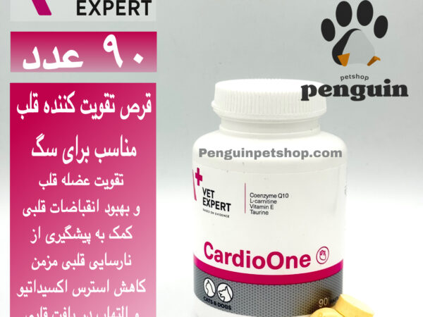 قرص قلب وت اکسپرت سگ و گربه CARDIO ONE بسته 90 عددی