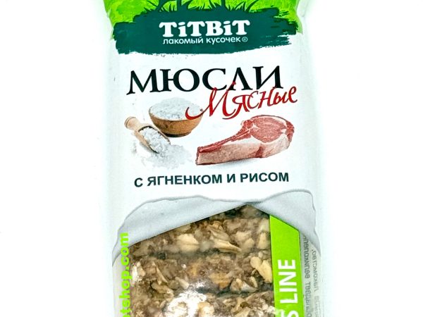 گرانولا بار گوشت بره و برنج سگ تیت بیت Dog granola barطعم گوشت بره وزن 40 گرم