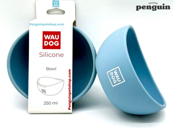 ظرف آب و غذای سیلیکونی سگ و گربه ووداگ Wau Dog حجم 250 میلی لیتر